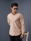 AUTUMN Beige Structured Shirt