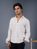 TRANSITION Off-White Multi-Striped Shirt