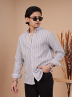 SKYFALL Grey Pinstripe Shirt