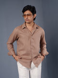 LUXURY Linen Brown Shirt