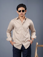 LUXURY Supremacy Executive Formal Shirt Beige