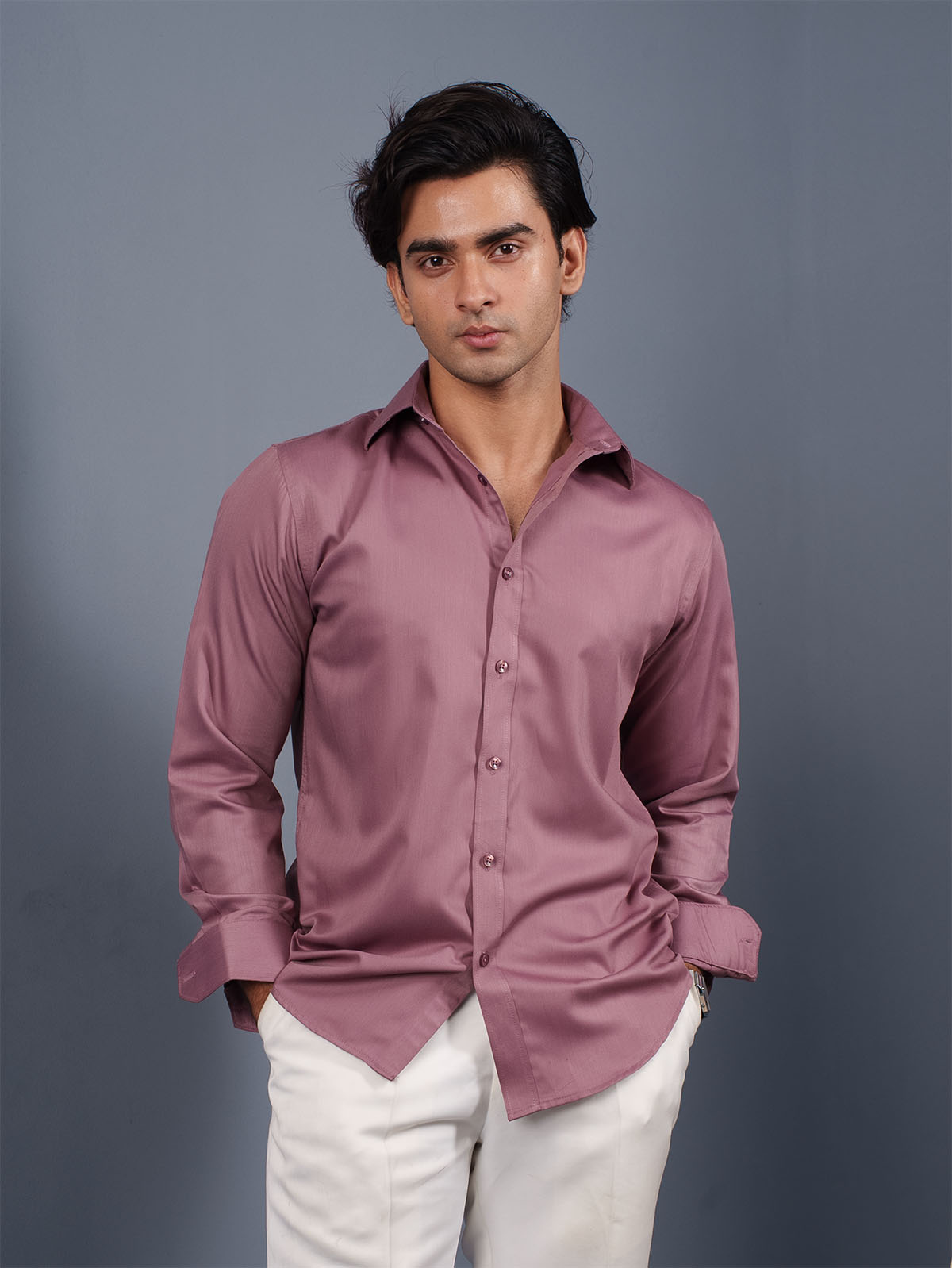 LUXURY Supremacy Executive Formal Shirt Dusty Rose