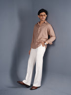 LUXURY Linen Brown Shirt