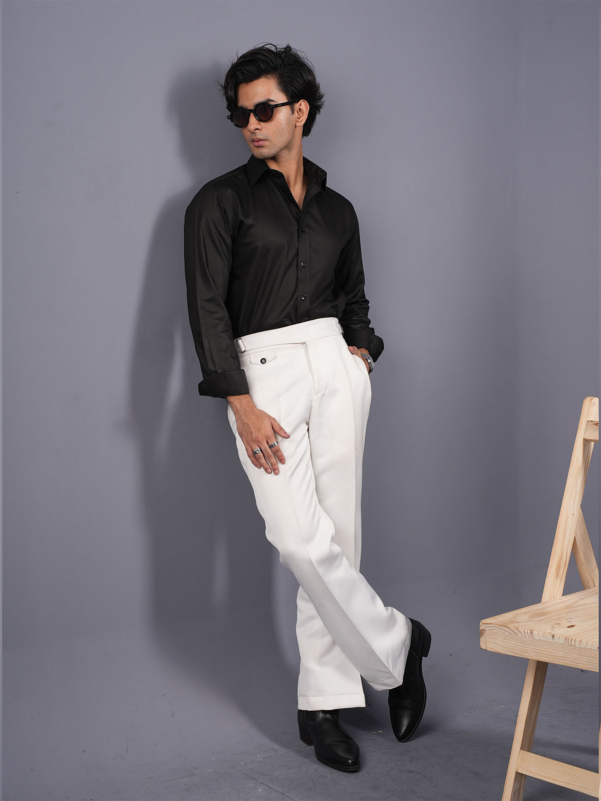 LUXURY Supremacy Executive Formal Shirt Black