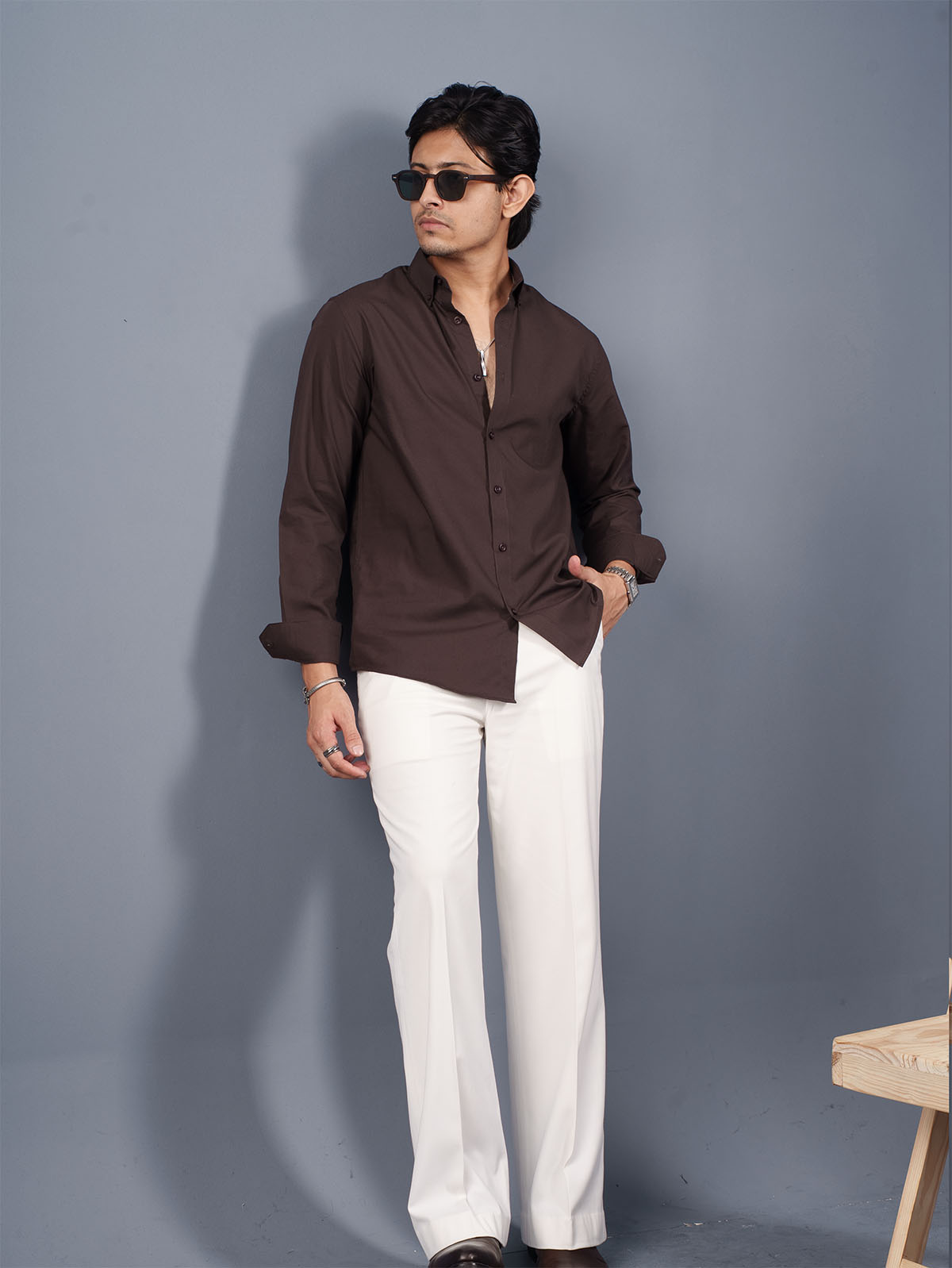 TRANSITION Deep Espresso Solid Shirt