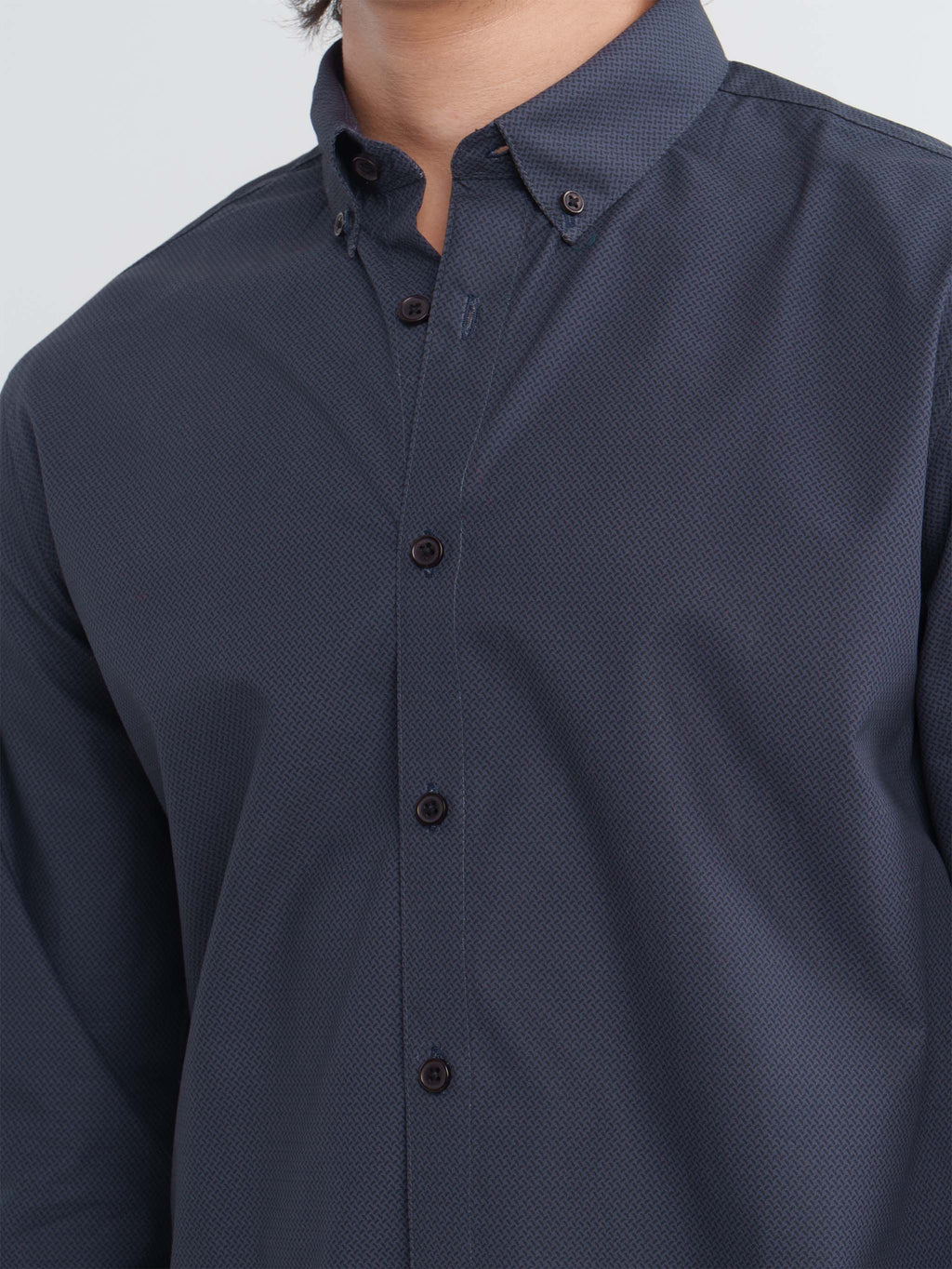 ORIGIN Charcoal Navy Microprint Shirt