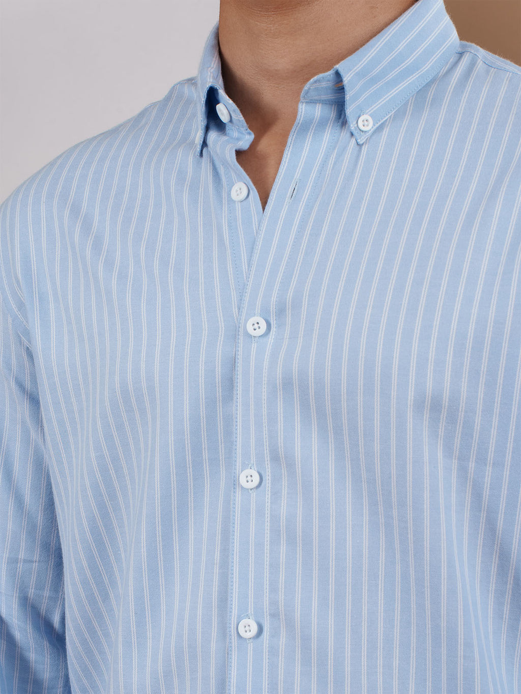NIGHTFALL Light Blue Stripe Shirt