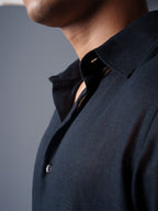 LUXURY Linen Navy Shirt