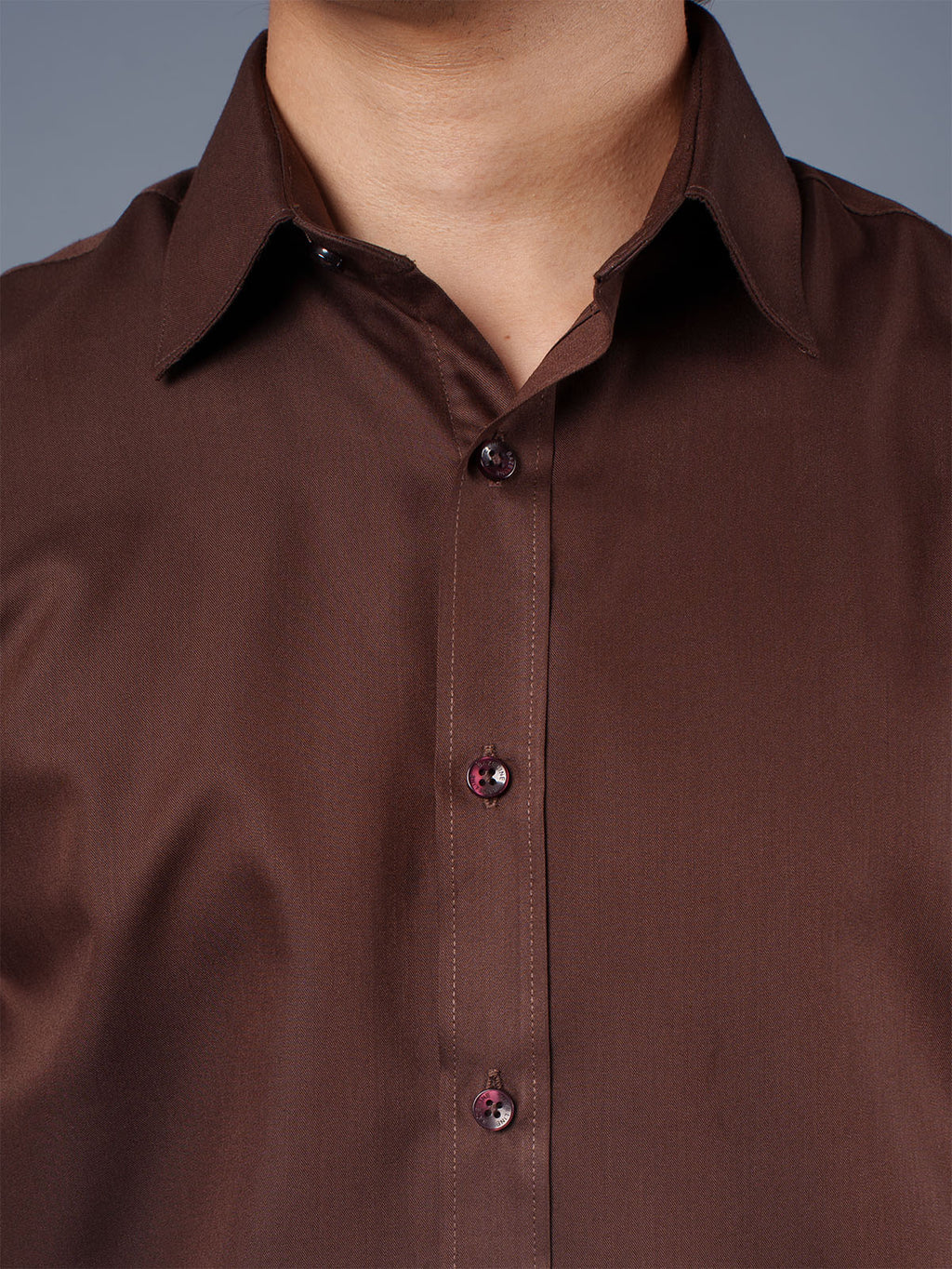 LUXURY Supremacy Executive Formal Shirt Coffee Brown