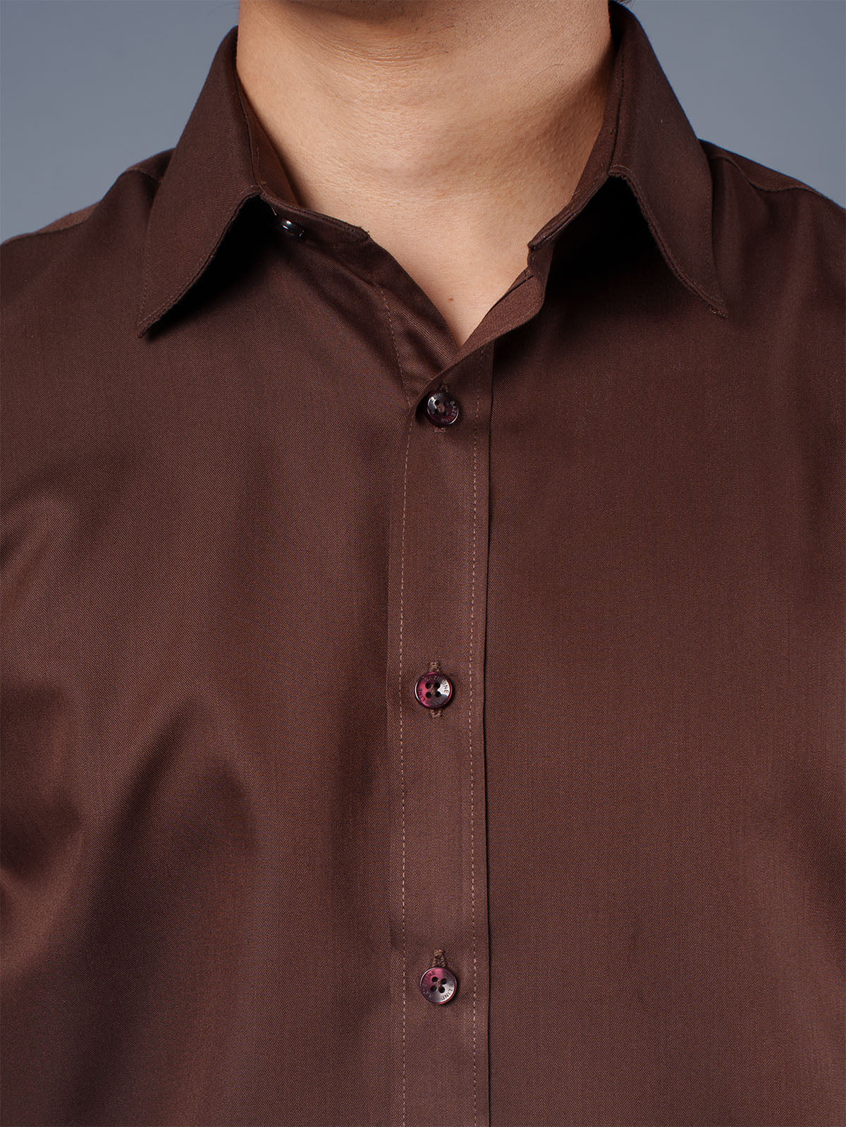 LUXURY Supremacy Executive Formal Shirt Coffee Brown