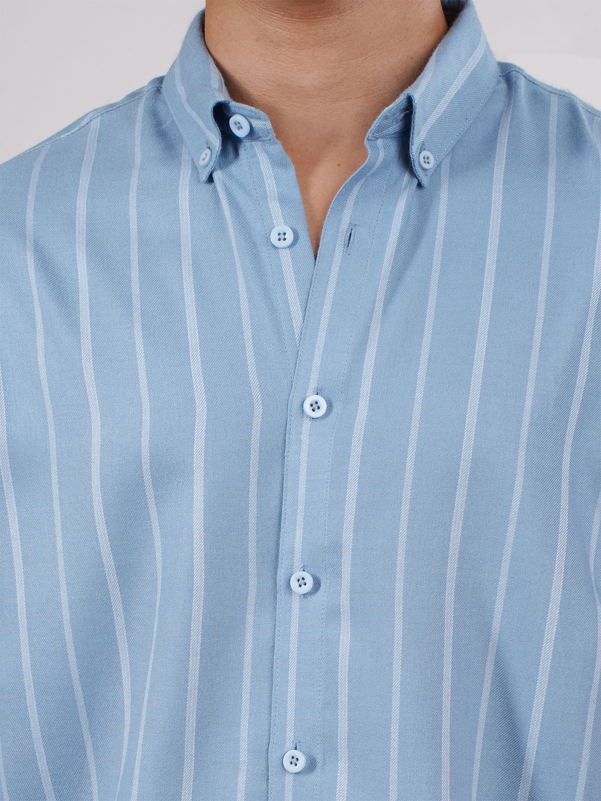 NIGHTFALL Sky Blue Stripe Shirt
