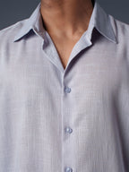 LUXURY Linen Sky Blue Shirt