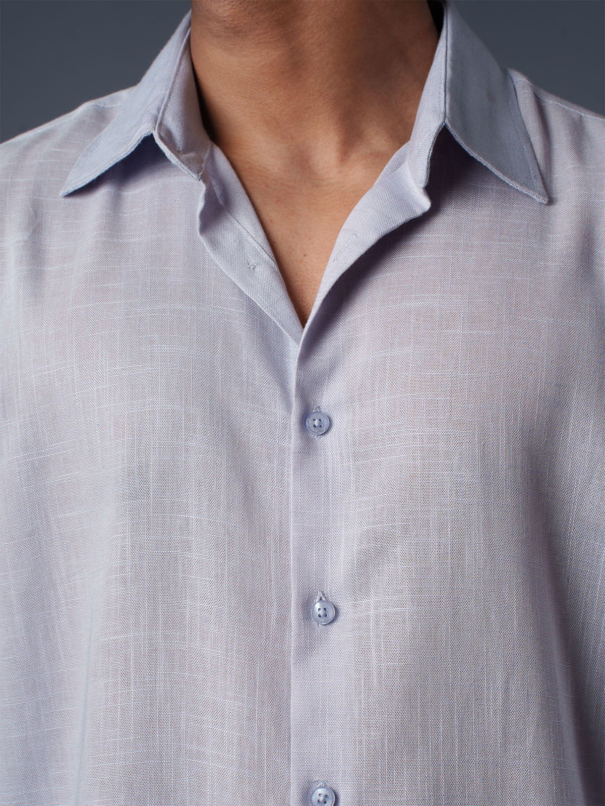 LUXURY Linen Sky Blue Shirt