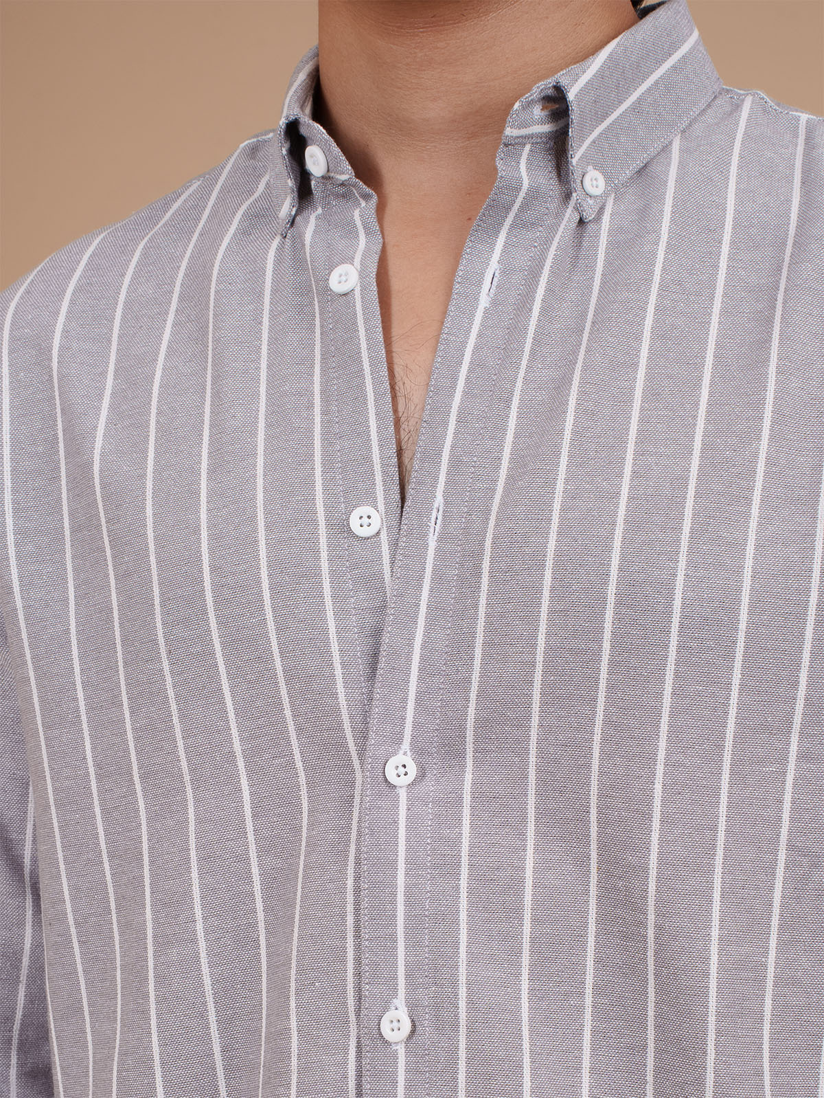 SKYFALL Grey Pinstripe Shirt