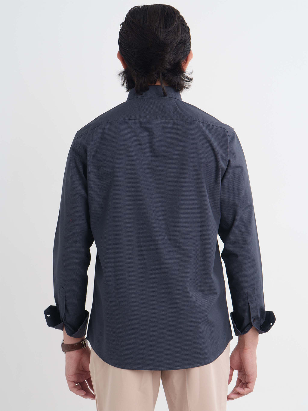 ORIGIN Charcoal Navy Microprint Shirt