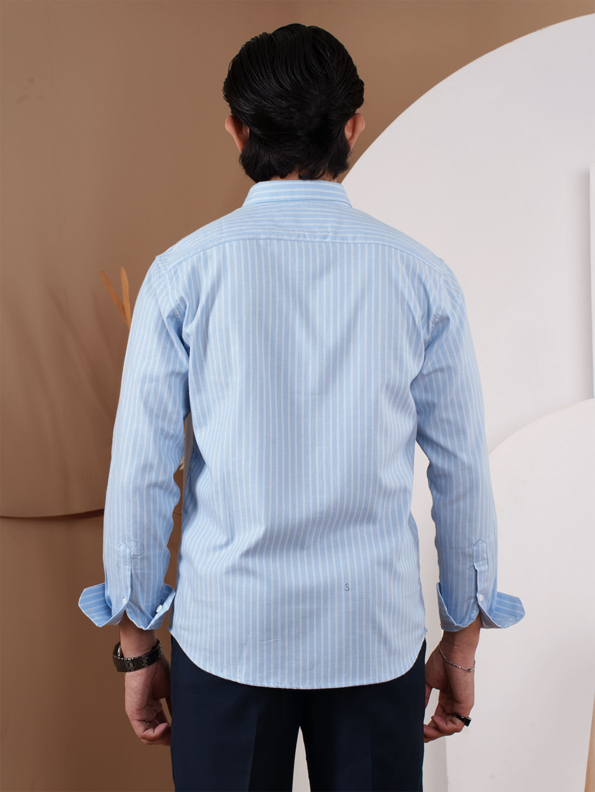 NIGHTFALL Light Blue Stripe Shirt