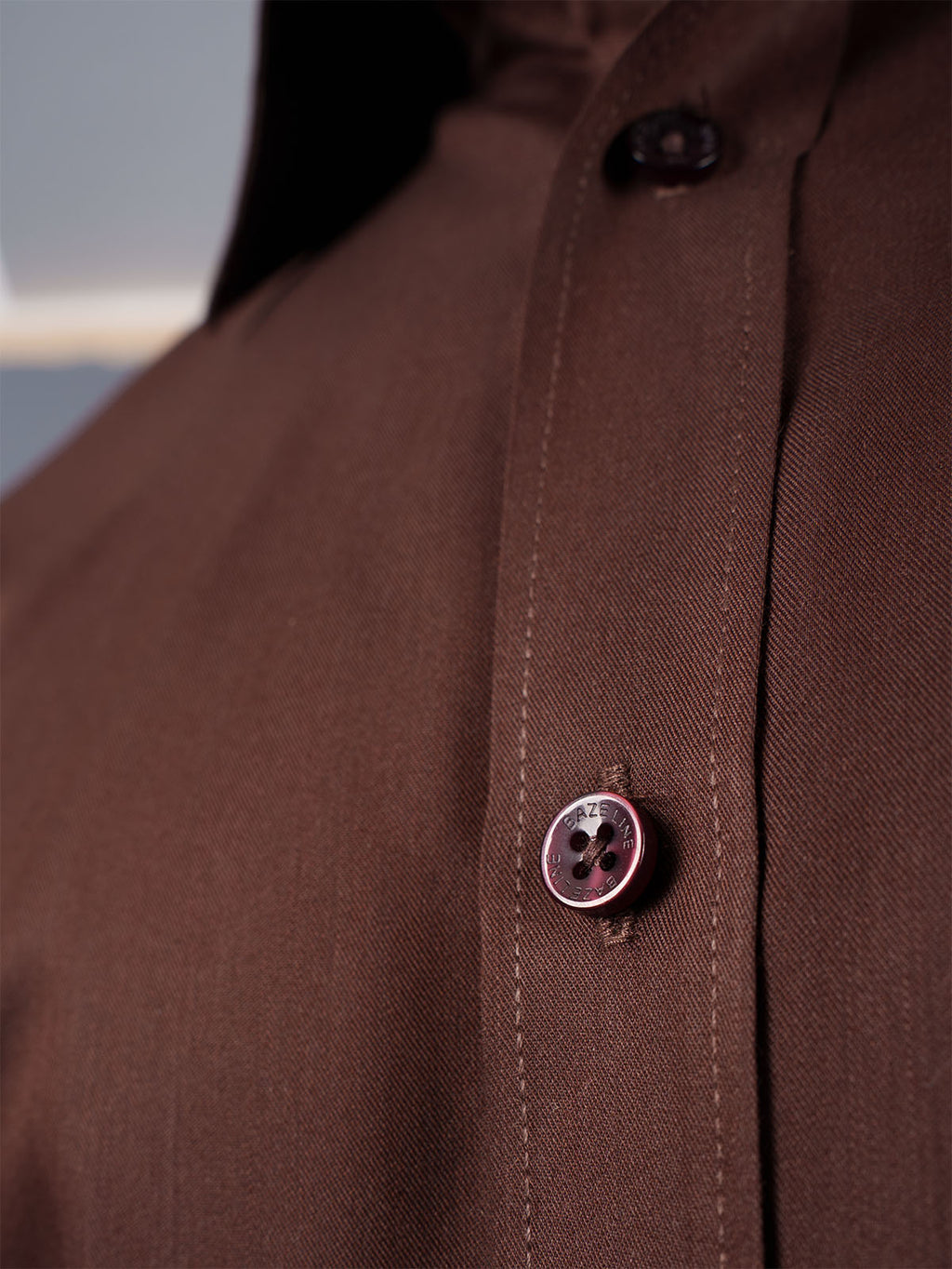 LUXURY Supremacy Executive Formal Shirt Coffee Brown