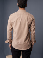 AUTUMN Beige Structured Shirt