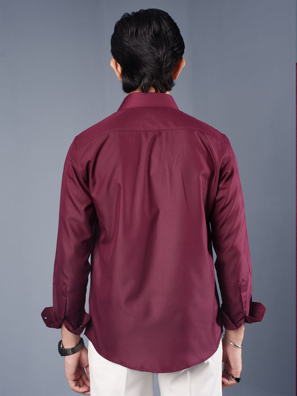 LUXURY Supremacy Executive Formal Shirt Maroon