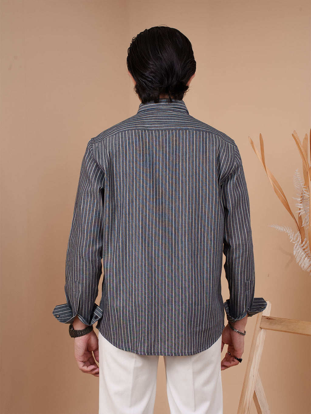 SKYFALL Charcoal Pinstripe Shirt