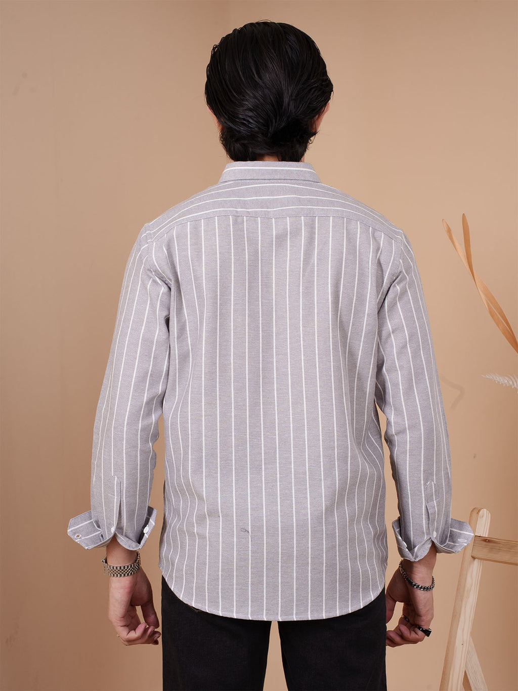 SKYFALL Grey Pinstripe Shirt