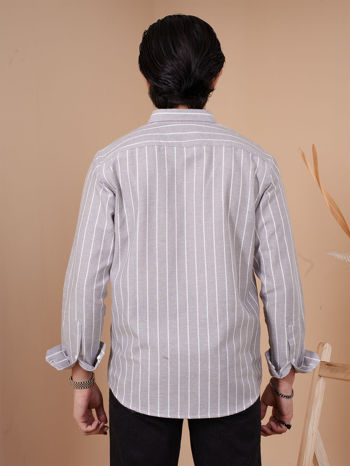 SKYFALL Grey Pinstripe Shirt