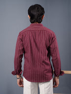TRANSITION Maroon Striped Shirt