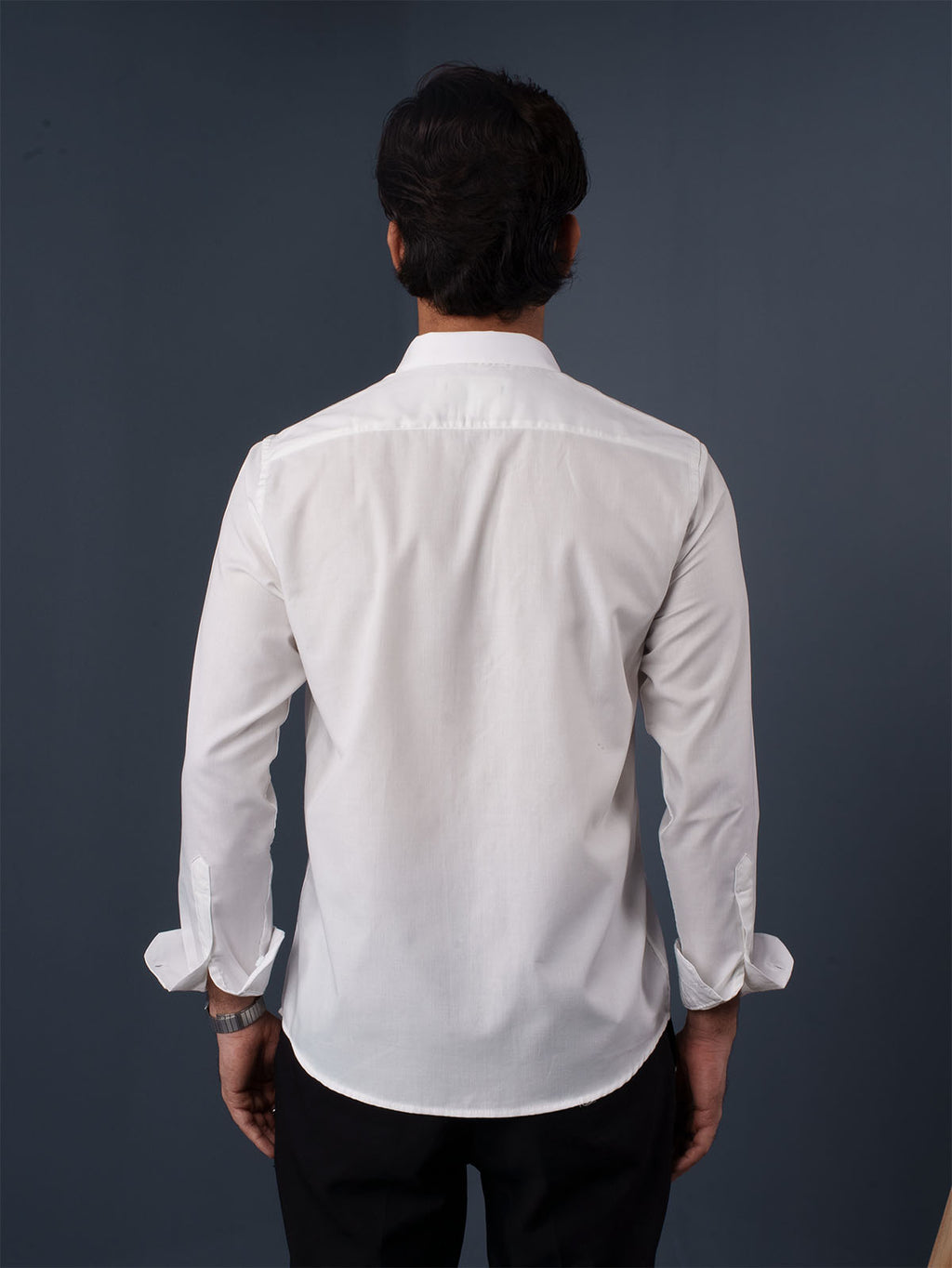 AUTUMN Crisp White Solid Shirt