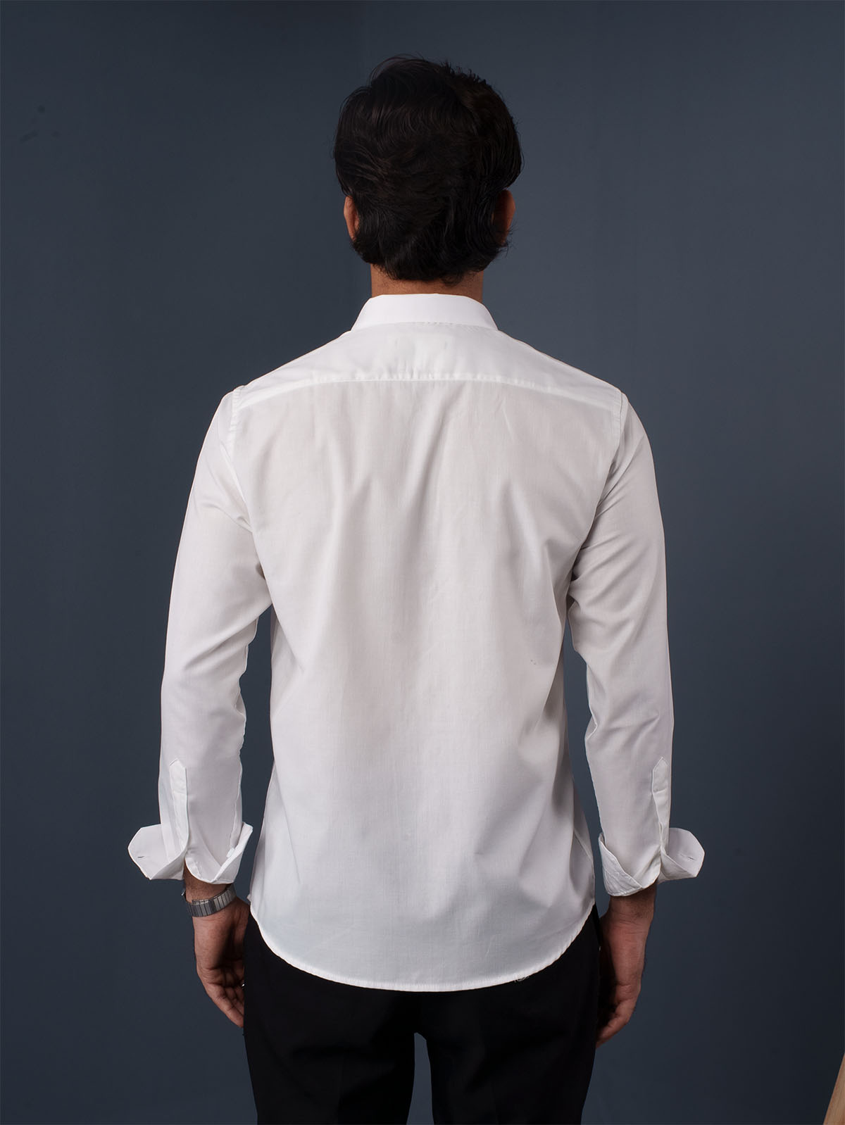 AUTUMN Crisp White Solid Shirt