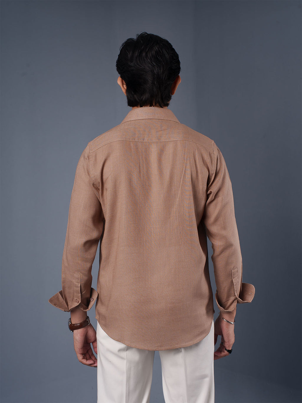 LUXURY Linen Brown Shirt