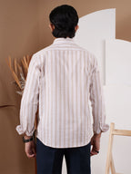 NIGHTFALL Beige Stripe Shirt