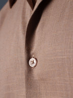 LUXURY Linen Brown Shirt
