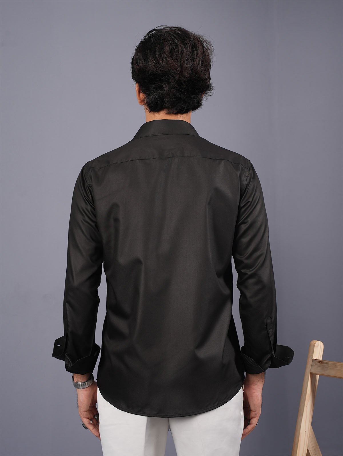 LUXURY Supremacy Executive Formal Shirt Black