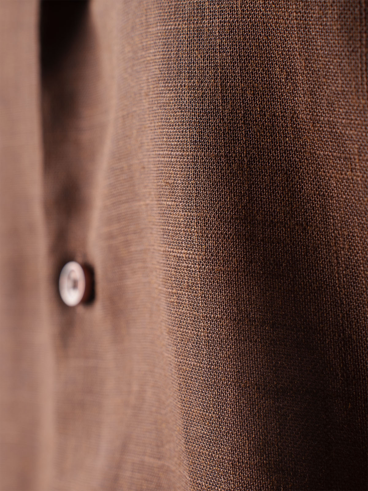 LUXURY Linen Coffee Shirt