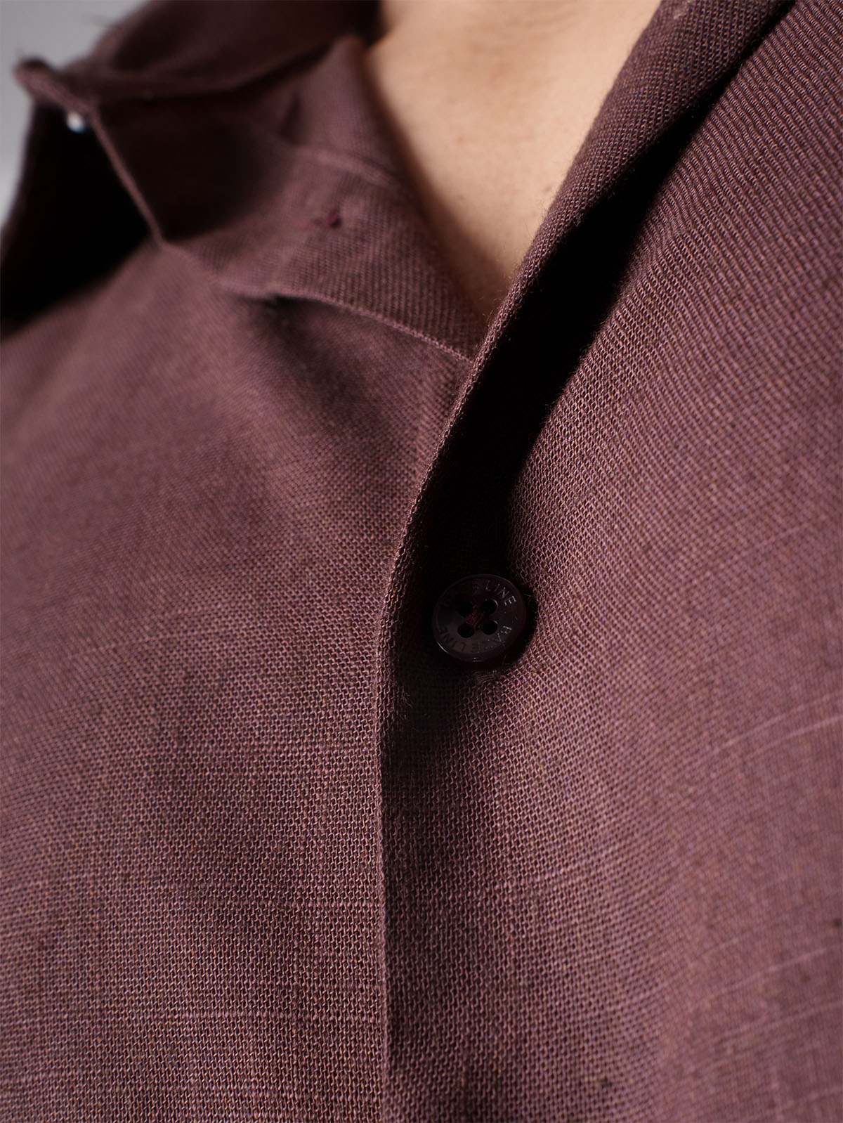 LUXURY Linen Burgundy Shirt