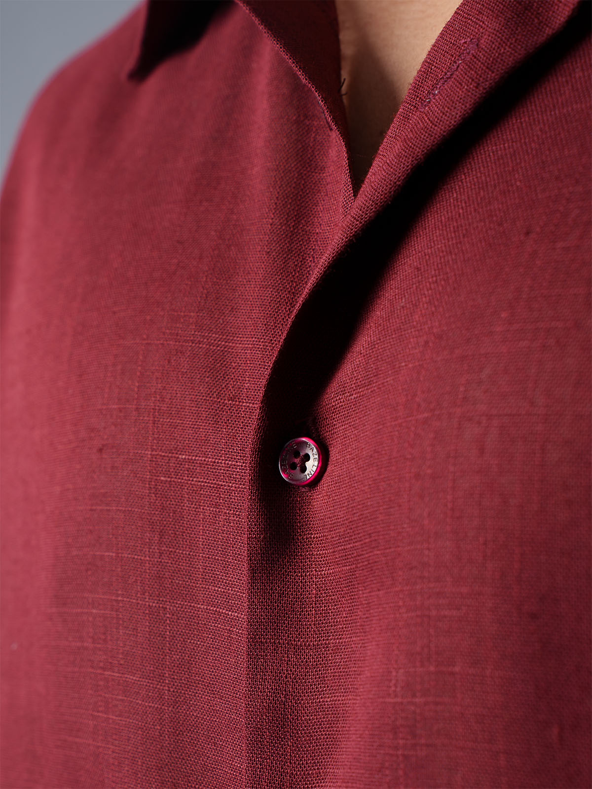 LUXURY Linen Maroon Shirt