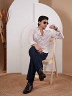 NIGHTFALL Beige Stripe Shirt