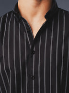 AUTUMN Black Striped Shirt [Most Requested]