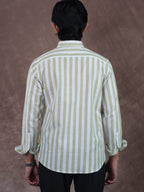 ASCEND Olivecrest Ivory Stripe Shirt - BazeLine
