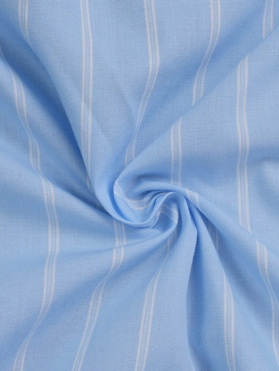 ASCEND Sky Blue Pinstripe Shirt - BazeLine