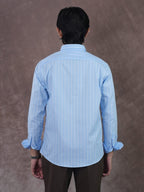 ASCEND Sky Blue Pinstripe Shirt - BazeLine