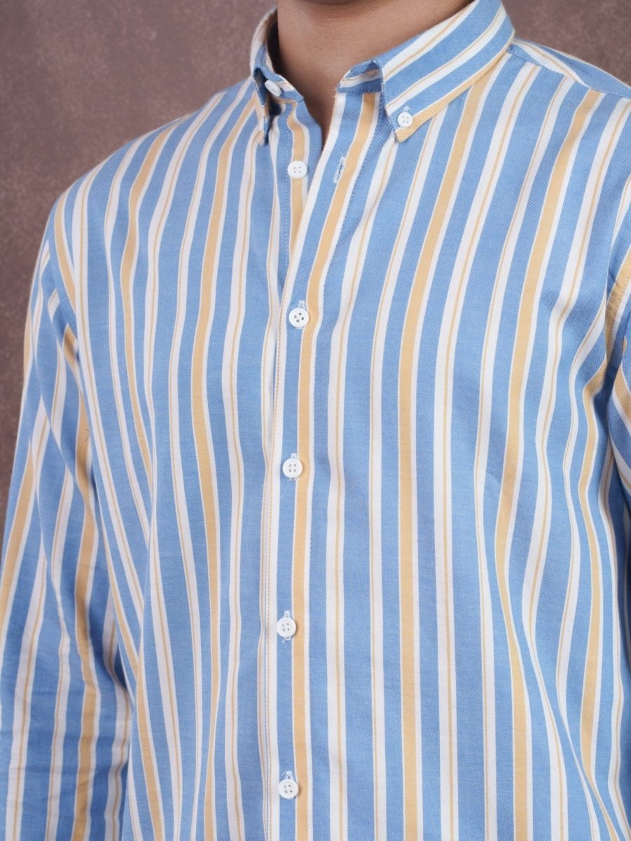 ASCEND Skycrest Gold Stripe Shirt - BazeLine