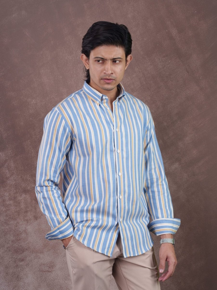 ASCEND Skycrest Gold Stripe Shirt - BazeLine