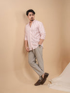 AURAA Blush Stripe Shirt - BazeLine