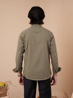 AURAA Olive Seersucker Shirt [Restocked] - BazeLine