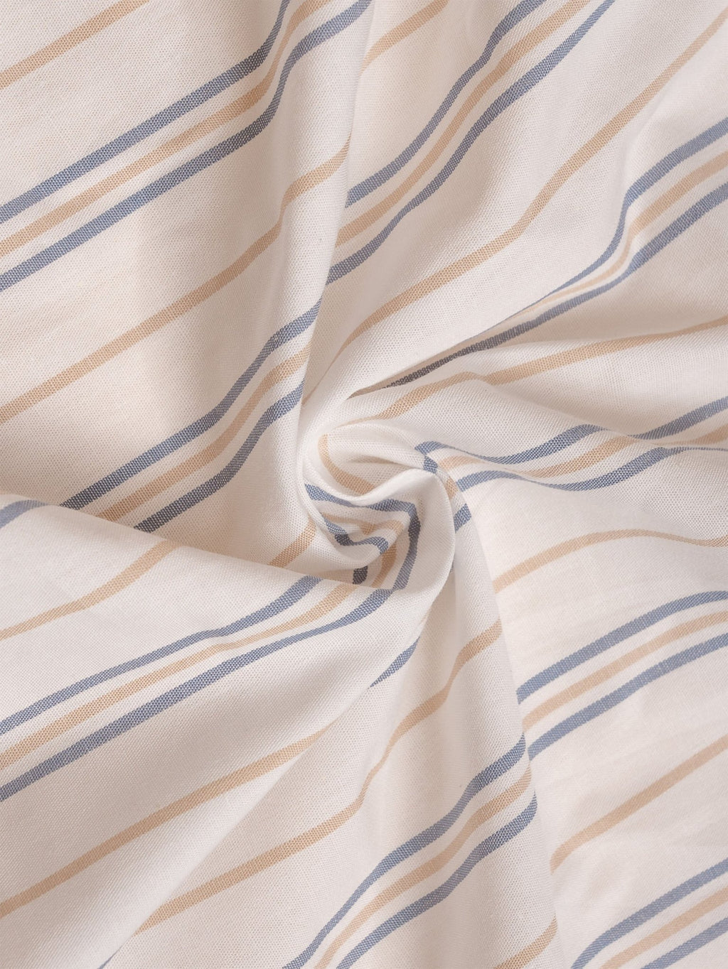 AURAA White & Blue Stripe Shirt - BazeLine