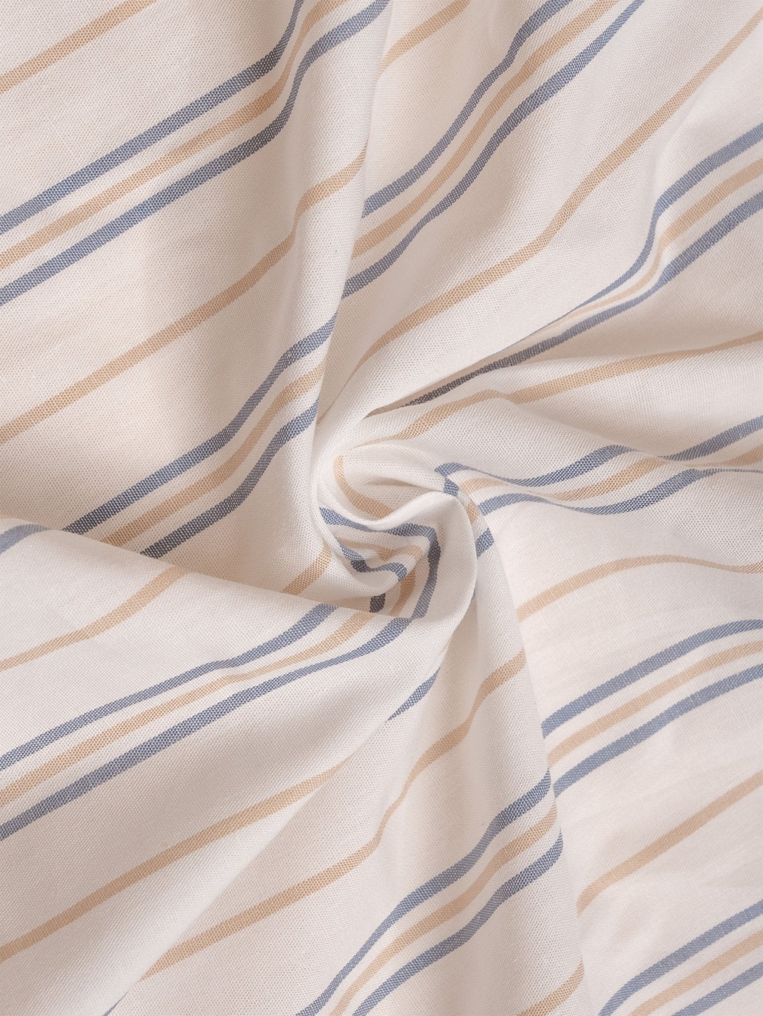 AURAA White & Blue Stripe Shirt - BazeLine