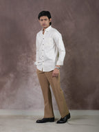AURUM Ivory Dune Stripe Shirt - BazeLine