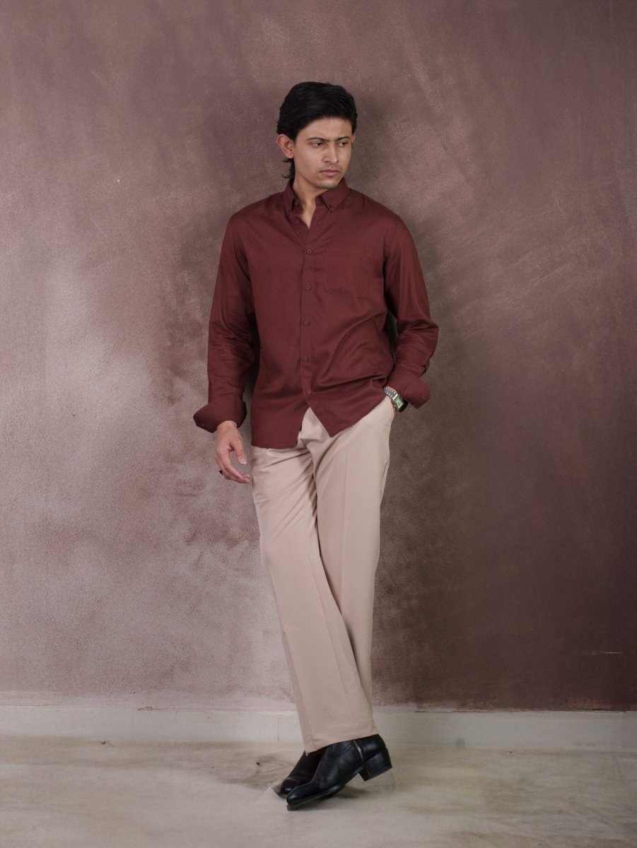 AURUM Rustic Red Lightweight Shirt - BazeLine