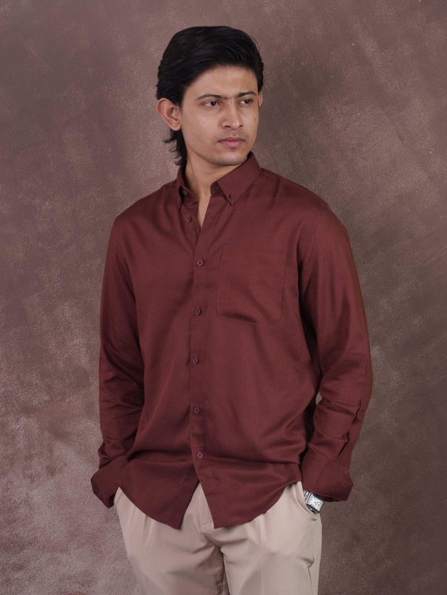 AURUM Rustic Red Lightweight Shirt - BazeLine